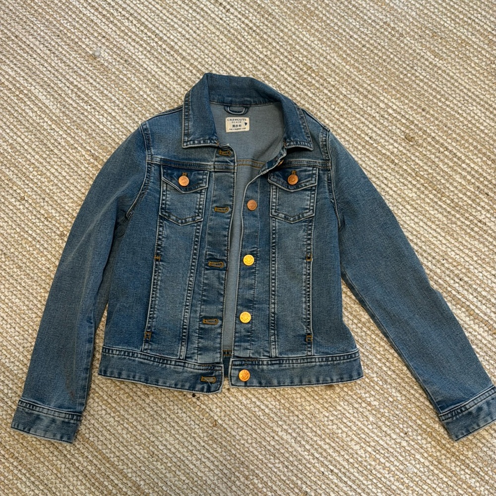 Jcrew, crewcuts denim Jacket girls size 8